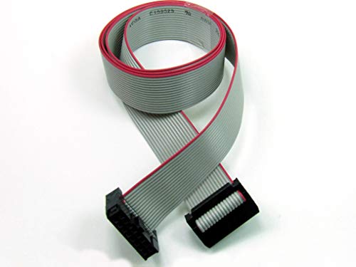 POPESQ® - IDC Kabel/Cable 14 polig (2x 7) cca. 30 cm / 0.3 m lang/long, Flachbandkabel Ribbon #A529 von POPESQ