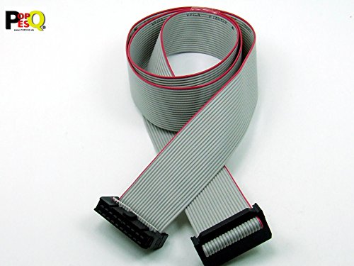 POPESQ® - IDC Kabel/Cable 20 polig (2x 10) cca. 120 cm / 1.2 m lang/long, Flachbandkabel Ribbon #A1847 von POPESQ