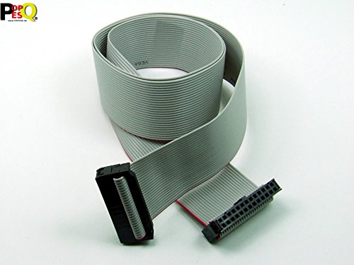 POPESQ® - IDC Kabel/Cable 26 polig (2x 13) cca. 120 cm / 1.2 m lang/long, Flachbandkabel Ribbon, Raspberry Pi #A1907 von POPESQ