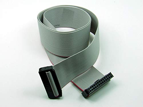 POPESQ® - IDC Kabel/Cable 26 polig (2x 13) cca. 20 cm / 0.2 m lang/long, Flachbandkabel Ribbon, Raspberry Pi #A1323 von POPESQ