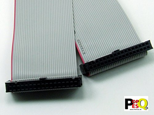 POPESQ® - IDC Kabel/Cable 34 polig (2X 17) cca. 150 cm / 1.5 m lang/Long, Flachbandkabel Ribbon #A1911 von POPESQ