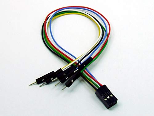 POPESQ® - Kabel Arduino ISP Cable BUCHSE - STECKER 6 (2x3) polig/Way Female - Male Connector Dupont 2.54mm Breadboard #A1377 von POPESQ