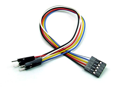 POPESQ® - Kabel Cable BUCHSE - STECKER 5 polig/Way Female - Male Connector BREADBOARD Dupont 2.54mm #A1345 von POPESQ