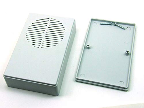 POPESQ® - Universal Kunststoff Gehäuse/Plastic Case 90 x 57 x 23mm mit Lautsprechermontage Grau Plastic Enclosure #A124 von POPESQ
