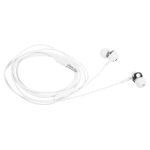 POPETPOP 1 Satz Kabelgebundener In-Ear-Kopfhörer on Ear kopfhörer on-Ear kopfhörer Mikrofon Kopfhörer drahtlos Laufen Ohr Headset kabelgebundene In-Ear-Kopfhörer mit Steuerung Metall Silver von POPETPOP