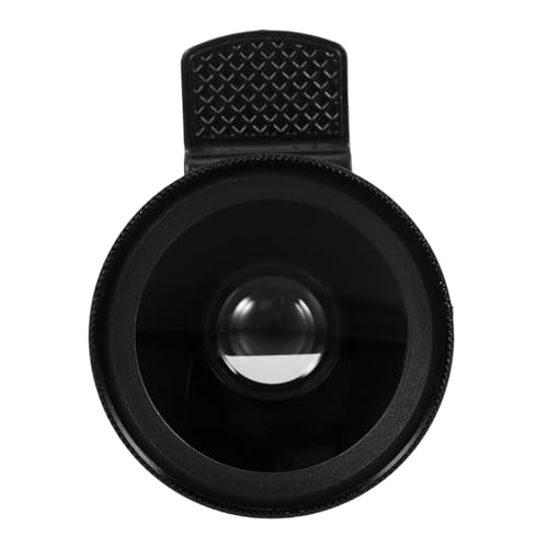 POPETPOP 1 Satz Telefon objektiv Telefonlinse Eva Objektiv für Handy Fisheye Objektiv für Smartphone Handy Externe Linse Mobiltelefon -Mikroskopobjektiv Handy objektiv Optisches Glas Black von POPETPOP