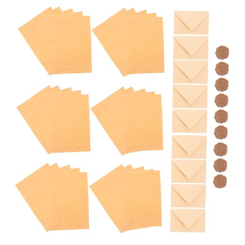 POPETPOP 1 Set Briefschreibset: Mit Umschlägen, Wachssiegeln, Briefumschlägen, Briefpapier Für Liebesbriefe, Einladungen Und Geschäftliche Zwecke POPETPOP 1 Set Briefschreibset: Mit Umschlägen, Wachssiegeln, Briefumschlägen, Briefpapier Für Liebesbriefe, Einladungen Und Geschäftliche Zwecke von POPETPOP