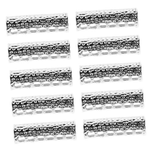 POPETPOP 10 Stück Gurtverbinder Werkzeug Verschluss Ersatz Schnalle Ende des Uhrenarmbandes Scharnier Gurtweiter Adapter für Uhrenarmband aus Metall Anhang Legierung Silver POPETPOP 10 Stück Gurtverbinder Werkzeug Verschluss Ersatz Schnalle Ende des Uhrenarmbandes Scharnier Gurtweiter Adapter für Uhrenarmband aus Metall Anhang Legierung Silver von POPETPOP