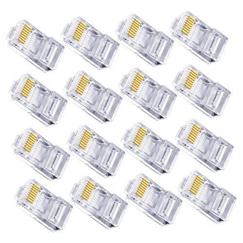 POPETPOP 100Stücke Ethernet Kabelanschluss Cat Netzwerkstecker Für Cat Vergoldete Chips Für Stabile Verbindung Kompatibel Mit Desktop Laptop Router Mehr von POPETPOP