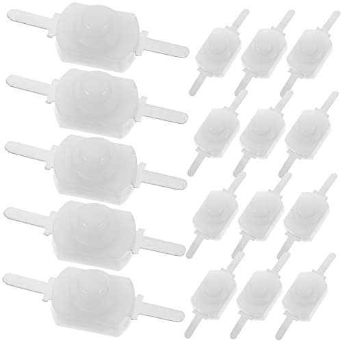 POPETPOP 100Stücke Mini Selbstverriegelungsschalter Latching Micro Druckknopfschalter für Taschenlampen DIY Projekte Einfache Installation Bedienung Kompatibel mit Elektrogeräten von POPETPOP