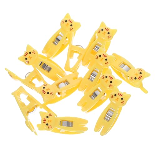 POPETPOP 12Stücke Katzenform Büroklammern Süße Memo Halter Multifunktionale Organizer Clips für Dokumente Lebensmittelverschlüsse und Notizen für Schreibtisch und Zuhause von POPETPOP