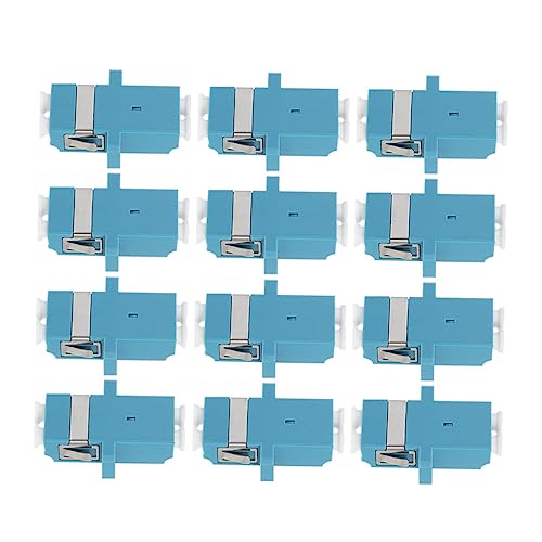POPETPOP 12Stücke Teiliges Glasfaseradapter Professionelle Flanschadapter für Glasfaserkoppler für Testgeräte Kommerzielle Anwendungen Hohe Zuverlässigkeit Niedriger von POPETPOP