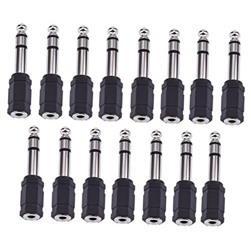 POPETPOP 15 Stück Audio-Adapter zur Kopfhörerbuchse Jack Übertragungsbuchse Klinkenadapter Stecker Audio Signal Converter Sound Mixer Adapter Audiomischer Adapter für Mikrofonkabel Black POPETPOP 15 Stück Audio-Adapter zur Kopfhörerbuchse Jack Übertragungsbuchse Klinkenadapter Stecker Audio Signal Converter Sound Mixer Adapter Audiomischer Adapter für Mikrofonkabel Black von POPETPOP