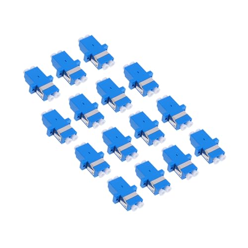 POPETPOP 15 Stücke Fiber Optic Lc Zu Lc Adapter Single Mode Flansch Stecker Für Server Rack Und Patch Panel Für Netzwerk Und Internet Faser Kupplung von POPETPOP