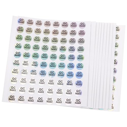 POPETPOP 1600Stücke Selbstklebende Qc Label Runde Aufkleber für Qualitätskontrolle und Lagerhaltung Praktische Versandetiketten zur Kennzeichnung POPETPOP 1600Stücke Selbstklebende Qc Label Runde Aufkleber für Qualitätskontrolle und Lagerhaltung Praktische Versandetiketten zur Kennzeichnung von POPETPOP