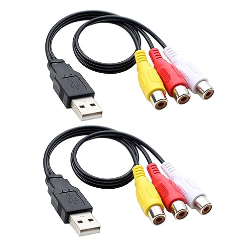 POPETPOP 1Paar USB Zu Av Kabel Set Weiblich Für Tv Haushaltsfernsehkabel Audio Video Verbindungskabel von POPETPOP