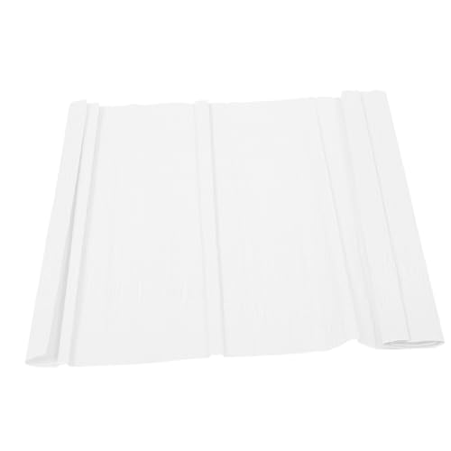 POPETPOP 1Rolle Krepppapier Rolle DIY Bastelpapier für Geschenkverpackungen und Mottoparty Dekorationen Weißes Gefranstes Papier für Bastelprojekte POPETPOP 1Rolle Krepppapier Rolle DIY Bastelpapier für Geschenkverpackungen und Mottoparty Dekorationen Weißes Gefranstes Papier für Bastelprojekte von POPETPOP