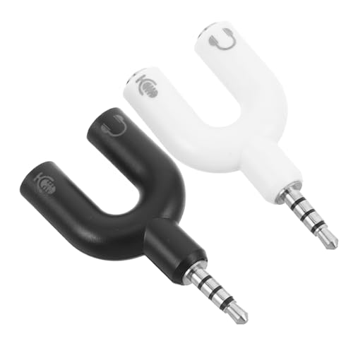 POPETPOP 2 Stück Audiokonverter Audio-mikrofon-Adapter Lautsprechersplitter Audio-Klinkenstecker Klinkenadapter Mikrofon-Splitter Für Kopfhörer Stereo-Adapter Plastik POPETPOP 2 Stück Audiokonverter Audio-mikrofon-Adapter Lautsprechersplitter Audio-Klinkenstecker Klinkenadapter Mikrofon-Splitter Für Kopfhörer Stereo-Adapter Plastik von POPETPOP