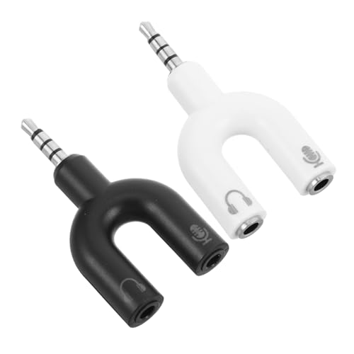 POPETPOP 2 Stück Audiokonverter Kopfhörer- und Mikrofonadapter Multi-Kopfhörer-Splitter Audio-Klinkenadapter Mikrofon- und Kopfhörer-Splitter Audio-Mikrofon-Adapter Plastik POPETPOP 2 Stück Audiokonverter Kopfhörer- und Mikrofonadapter Multi-Kopfhörer-Splitter Audio-Klinkenadapter Mikrofon- und Kopfhörer-Splitter Audio-Mikrofon-Adapter Plastik von POPETPOP