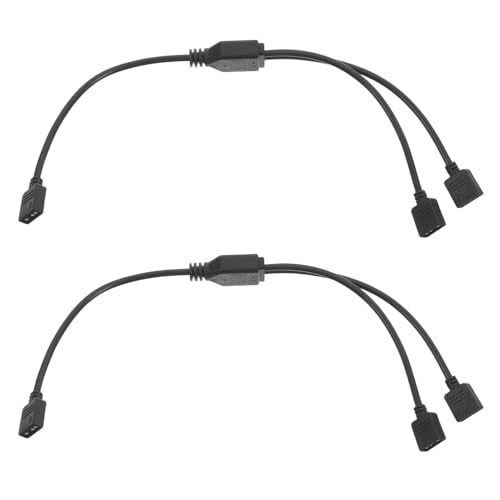 POPETPOP 2 Stück Motherboard-Synchron isator Systemplatine Verlängerungskabel RGB-Lüfter-Splitter Verlängerungssplitter RGB -Header Power-Splitter-Kabel Plastik Black POPETPOP 2 Stück Motherboard-Synchron isator Systemplatine Verlängerungskabel RGB-Lüfter-Splitter Verlängerungssplitter RGB -Header Power-Splitter-Kabel Plastik Black von POPETPOP