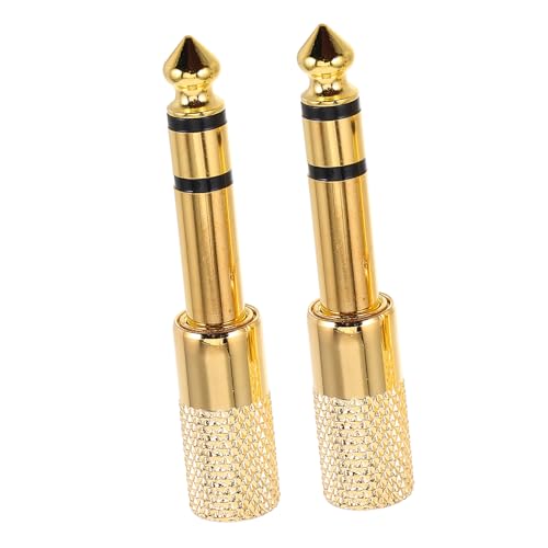 POPETPOP 2Stücke Audio Adapter Stereo Klinkenstecker für Mikrofon Kopfhörer Robust Langlebig Einfache Verbindung ohne Werkzeug POPETPOP 2Stücke Audio Adapter Stereo Klinkenstecker für Mikrofon Kopfhörer Robust Langlebig Einfache Verbindung ohne Werkzeug von POPETPOP