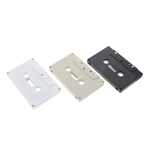 POPETPOP 3 Stück Banddekoration Kassettenband Leere Bänder Mini -Kassettenrekorder Leere Audiokassette Kassettenhüllen Kassettenklebebahn Kassettenmusik Miniband Plastik von POPETPOP