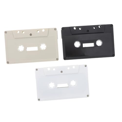 POPETPOP 3 Stück Banddekoration Kassettenband leer Mini -Kassettenrekorder Bandkassette Audiokassetten Leere Kassetten Musikkassetten Kleiner Kassettenrekorder Plastik von POPETPOP