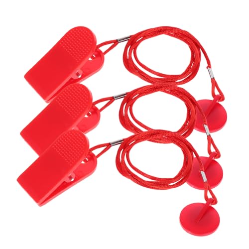 POPETPOP 3 Stück Magnetischer Sicherheitsschlüssel Für Laufband, Ersatz-not-aus-schlüssel, Laufband-zubehör, Magnetschloss, Not-aus-schalter von POPETPOP