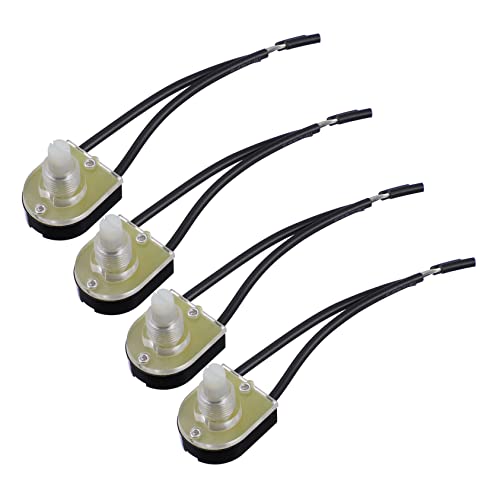 POPETPOP 4 Stück Drehschalter Wandlampe Drehdimmer Ersatz Rotation wandleuchte Lampenknöpfe Lampe drehbar Drehknöpfe Schalter für Lampe Lampendrehknopf Plastik von POPETPOP