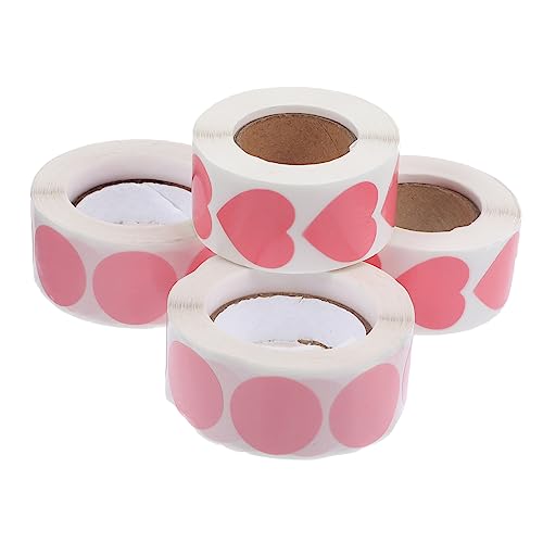 POPETPOP 4Rollen Herzaufkleber Selbstklebende für Farbige Herzform Dekorieren von Umschlägen Geschenkkarten und Notizbüchern Labeling POPETPOP 4Rollen Herzaufkleber Selbstklebende für Farbige Herzform Dekorieren von Umschlägen Geschenkkarten und Notizbüchern Labeling von POPETPOP
