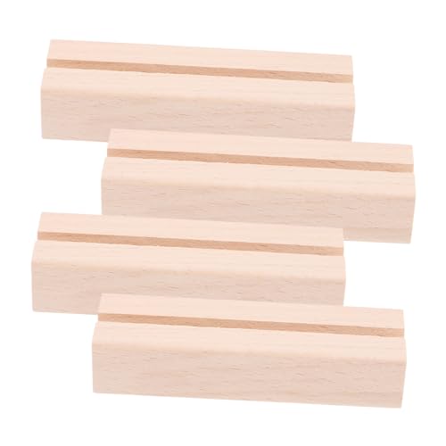 POPETPOP 4Stücke Holzständer für Tischkarten Stabiler Namenskartenhalter aus Holz Rustikaler Schreibtisch Visitenkartenhalter Vielseitiger Kalender und Fotohalter POPETPOP 4Stücke Holzständer für Tischkarten Stabiler Namenskartenhalter aus Holz Rustikaler Schreibtisch Visitenkartenhalter Vielseitiger Kalender und Fotohalter von POPETPOP