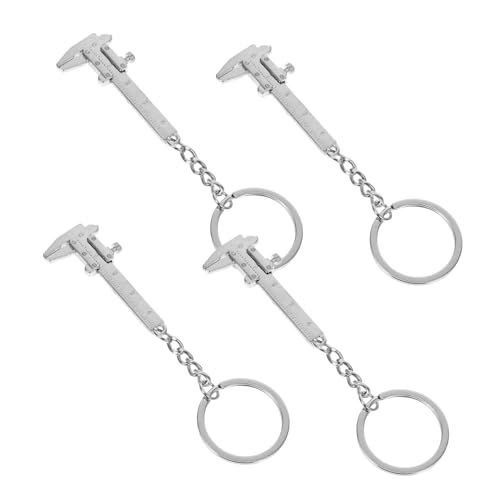 POPETPOP 4Stücke Mini Vernier Caliper Schlüsselanhänger Tragbarer Messschieber Schlüsselbund Werkzeug für Präzise Messungen Vintage Design POPETPOP 4Stücke Mini Vernier Caliper Schlüsselanhänger Tragbarer Messschieber Schlüsselbund Werkzeug für Präzise Messungen Vintage Design von POPETPOP
