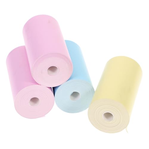 POPETPOP 4Stücke Selbstklebendes Thermopapier Farbige Thermorollen für Drucker Öl und Kratzfest für Drucker und Fotodruck pro Rolle POPETPOP 4Stücke Selbstklebendes Thermopapier Farbige Thermorollen für Drucker Öl und Kratzfest für Drucker und Fotodruck pro Rolle von POPETPOP