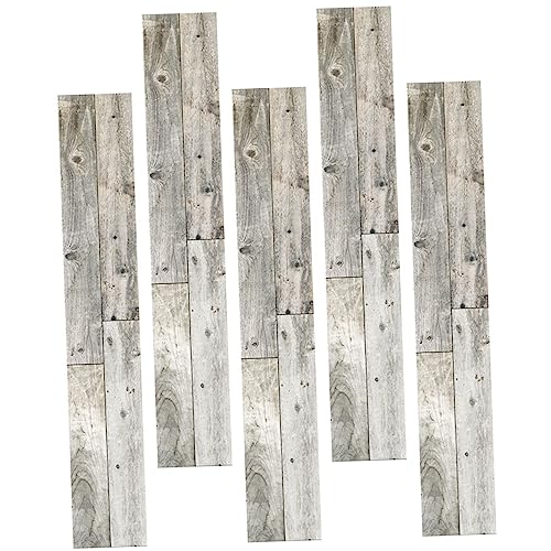 POPETPOP 5 Stück Holzkornaufkleber Fliesen Kleben Vinyl-boden Fliesenboden Kleben Bodenfliesen Abziehen Und Aufkleben Bodenbelag Abziehen Und Aufkleben Vinyl-böden Bad Pvc von POPETPOP
