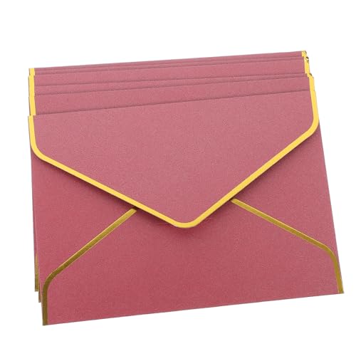 POPETPOP 6Stücke Vintage Goldrand Umschläge Eleganter Briefumschlag für Einladungskarten Hochwertiges Perlglanzpapier Verpacken von Geschenken POPETPOP 6Stücke Vintage Goldrand Umschläge Eleganter Briefumschlag für Einladungskarten Hochwertiges Perlglanzpapier Verpacken von Geschenken von POPETPOP