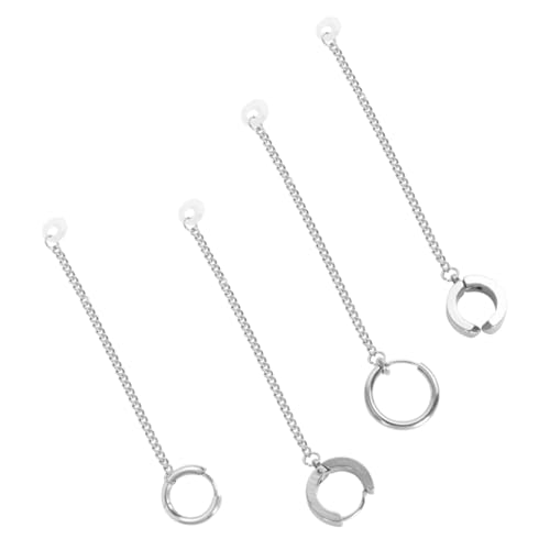 POPETPOP 9 Stücke Anti Verloren Ohrringe Stilvolle Ohrring Kopfhörer Versorgung Mode Ohrring Metall Ohr Clip Silber POPETPOP 9 Stücke Anti Verloren Ohrringe Stilvolle Ohrring Kopfhörer Versorgung Mode Ohrring Metall Ohr Clip Silber von POPETPOP