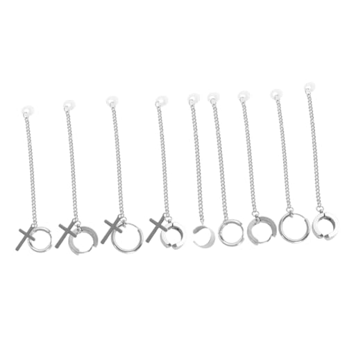 POPETPOP 9 Stücke Anti Verloren Ohrringe Stilvolle Ohrring Mode Ohrring Kopfhörer Versorgung Metall Ohr Clip Silber POPETPOP 9 Stücke Anti Verloren Ohrringe Stilvolle Ohrring Mode Ohrring Kopfhörer Versorgung Metall Ohr Clip Silber von POPETPOP