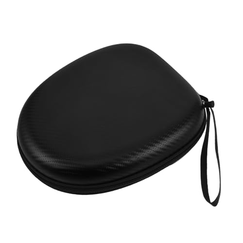 POPETPOP Aufbewahrungsbox Für Kopfhörer Kopfhörerspeicher Kopfhörer Tasche Kleine Kopfhörertasche Kopfhöreretui Für Faltbare Kopfhörer Kopfhörer-Organizer Eva-verbundmaterial Schwarz von POPETPOP