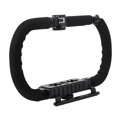 POPETPOP Faltbarer Smartphone Video Stabilisator mit Blitzschuh Anschlüssen Universeller für Camcorder DSLR Rutschfester für Videoaufnahmen Livestreaming POPETPOP Faltbarer Smartphone Video Stabilisator mit Blitzschuh Anschlüssen Universeller für Camcorder DSLR Rutschfester für Videoaufnahmen Livestreaming von POPETPOP