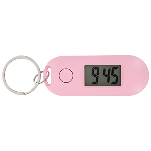 POPETPOP Hängende Uhren - Schlüsselanhänger Uhr, digitale Uhr für Studenten Kinder, rose, 6.5x2.5cm, Kompakt von POPETPOP
