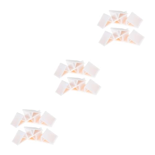 POPETPOP Hamsterzaun 12 Stück Kätzchenzubehör Kunststoffzaun Kätzchengehege Haustierzaunzubehör Zaunzubehör Kätzchenlaufstall Langlebige Zaunbasis Zaunhaltebasis Kleine Zaunbasis Der von POPETPOP