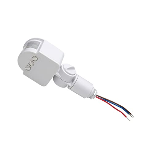 POPETPOP Infrarot Bewegungsmelder Lichtsensor Controller Automatischer Bewegungsmelder Für Außen Infrarot Körpersensor Bewegungsschalter Bewegungsmelderschalter Weiß PC POPETPOP Infrarot Bewegungsmelder Lichtsensor Controller Automatischer Bewegungsmelder Für Außen Infrarot Körpersensor Bewegungsschalter Bewegungsmelderschalter Weiß PC von POPETPOP