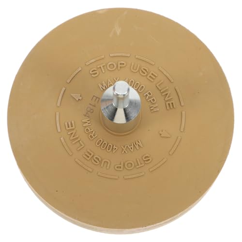 POPETPOP Klebstoffentfernerrad Für Bohrer Radierrad Zur Effizienten Entfernung Von Aufklebern Vinyl Und Kompatibel Mit Haushalts Und Druckluftbohrmaschinen Khaki von POPETPOP