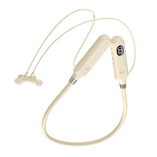 POPETPOP -Kopfhörer kabellose Nackenbügel-Kopfhörer drahtloses Headset Mikrofon-Headset-Stütze Motorrad-Kopfhörer laufende Ohrstöpsel drahtlose Kopfhörer Laufkopfhörer Metall Beige POPETPOP -Kopfhörer kabellose Nackenbügel-Kopfhörer drahtloses Headset Mikrofon-Headset-Stütze Motorrad-Kopfhörer laufende Ohrstöpsel drahtlose Kopfhörer Laufkopfhörer Metall Beige von POPETPOP