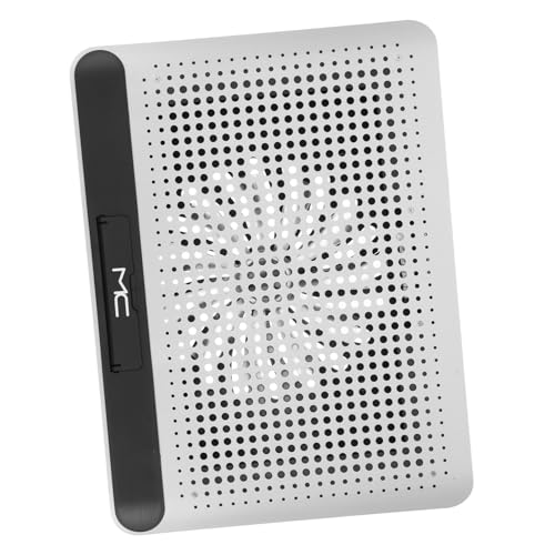 POPETPOP Notebook-Kühler pc pc Fan Notebook Halterung Computer Fan für pc Laptop kühler Basis Cooleres Notebook Kühler Computer Laptop kühlgerät Computer kühler Silver von POPETPOP