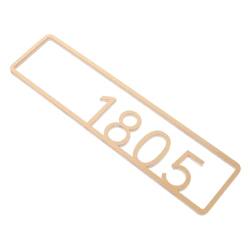 POPETPOP Nummernschild Häuser Schild mit Türnummer Nummern-Haustürschild groß hängend LED für hausnummer Dekoratives Schild Garagentürschild Straßennummern Hotel -Türzahlen Acryl Golden von POPETPOP