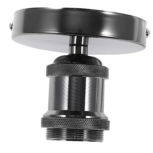 POPETPOP Retro -glühbirnenbasis Deckenleuchte Halter Adapter Für Glühbirnen Glühbirnensteckdose Lampenfassung Lampenadapterbuchse Licht Steckdosen Black Rostfreier Stahl POPETPOP Retro -glühbirnenbasis Deckenleuchte Halter Adapter Für Glühbirnen Glühbirnensteckdose Lampenfassung Lampenadapterbuchse Licht Steckdosen Black Rostfreier Stahl von POPETPOP