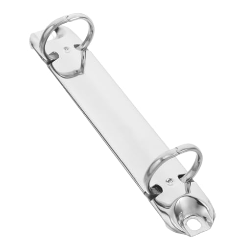 POPETPOP Silberner Metall-bindermechanismus Mit Zwei Ringen Für Diy-projekte, A7-notizbuchmechanismus, Ideal Für Den Einsatz in Schule Und Büro von POPETPOP