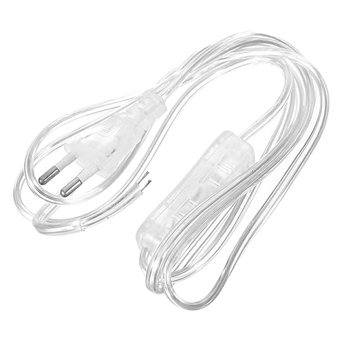 POPETPOP Transparentes Lampenkabel Mit Schalter Eu Stecker Verlängerungskabel Und Kupfer Für Lampen Wandlampen Und Nachtlampen Einfach Zu Installieren POPETPOP Transparentes Lampenkabel Mit Schalter Eu Stecker Verlängerungskabel Und Kupfer Für Lampen Wandlampen Und Nachtlampen Einfach Zu Installieren von POPETPOP