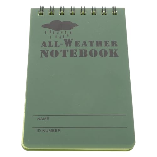 POPETPOP Wasserdichte klebrige Noten Kleines Notizbuch Notebook-Büro dickes Tagebuch-Notizbuch Notizblock für Studenten Notizblock lernen notizen liefert Papier Green von POPETPOP